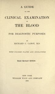 Tapa de A guide to the clinical examination of the blood for diagnostic purposes