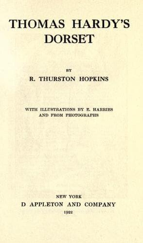 Tapa de Thomas Hardy's Dorset