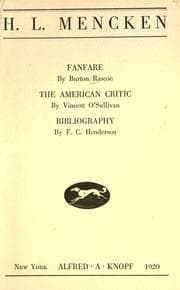 Tapa de H.L. Mencken