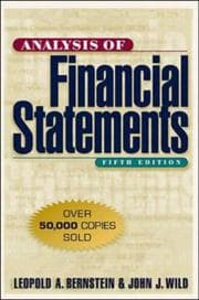 Tapa de Analysis of financial statements
