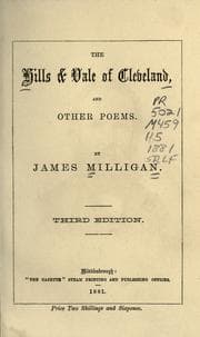 Tapa de The hills & vale of Cleveland, and other poems