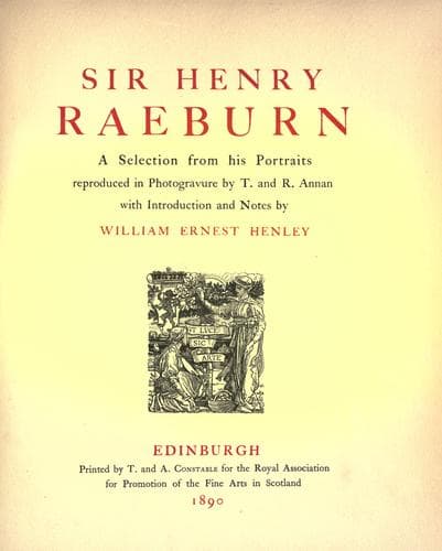 Tapa de Sir Henry Raeburn
