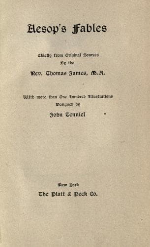 Tapa de Aesop's fables