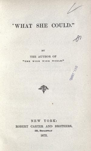 Tapa de "What she could."
