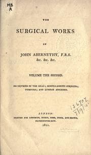 Tapa de The surgical and physiological works of John Abernethy ..