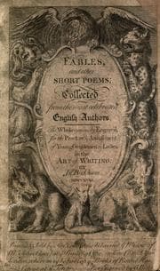 Tapa de Fables, and other short poems
