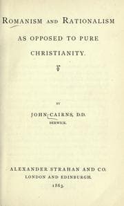 Tapa de Romanism and rationalism as opposed to pure Christianity