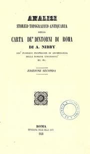 Tapa de Analisi storico-topografico-antiquaria della carta de' dintorni di Roma