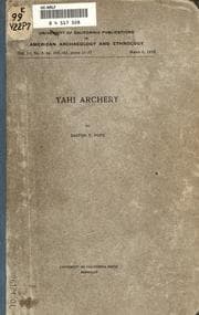 Tapa de Yahi archery