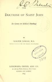 Tapa de The doctrine of St. John