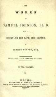 Tapa de The works of Samuel Johnson, LL.D.