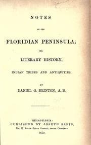 Tapa de Notes on the Floridian Peninsula