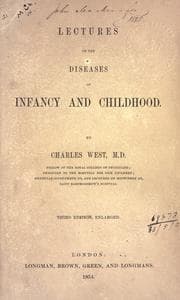 Tapa de Lectures on the diseases of infancy and childhood