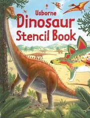 Tapa de Usborne Dinosaur Stencil Book (Stencil Books)