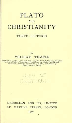 Tapa de Plato and Christianity