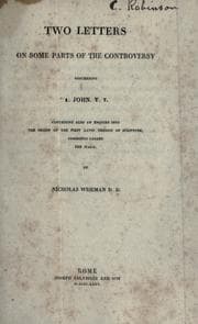 Tapa de Two letters on some parts of the controversy concerning 1. John v. 7