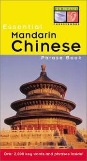 Tapa de Essential Mandarin Chinese phrase book
