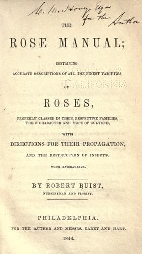 Tapa de The rose manual