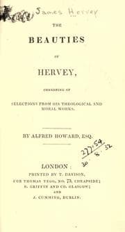 Tapa de The beauties of Hervey, consisting of selections from his theological and moral works