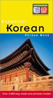 Tapa de Essential Korean phrase book