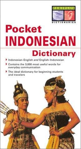 Tapa de Pocket Indonesian dictionary