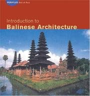 Tapa de Introduction to Balinese architecture