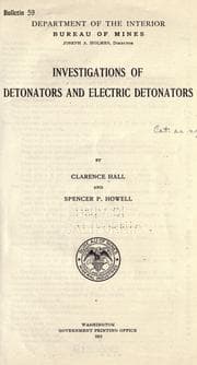 Tapa de Investigation of detonators and electric detonators
