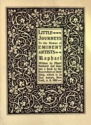 Tapa de Little journeys to the homes of eminent artists