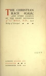 Tapa de The Christian race and other sermons