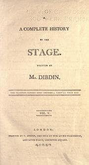 Tapa de A complete history of the English stage