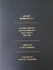 Tapa de Obituary Information, A-K, 50 Years, 1955-2004