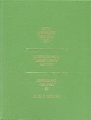 Tapa de Births & marriages, 1999, 2000, 2001, Clinton, Franklin & Essex County, New York