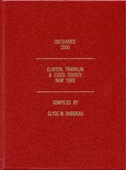 Tapa de Obituaries 2000, Clinton, Franklin & Essex County, New York
