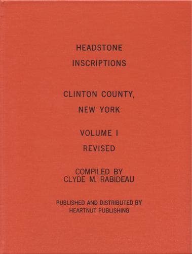 Tapa de Headstone inscriptions, Volume I