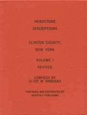 Tapa de Headstone inscriptions, Volume I