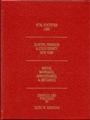 Tapa de 1995 Vital Statistics, Clinton, Franklin & Essex County, New York