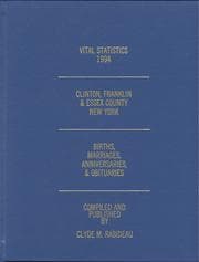 Tapa de 1994 Vital Statistics, Clinton, Franklin & Essex County, New York