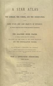 Tapa de A star atlas for the library, the school and the observatory