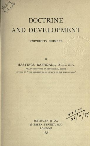 Tapa de Doctrine and development