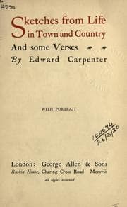Tapa de Sketches from life in town and country, and some verses