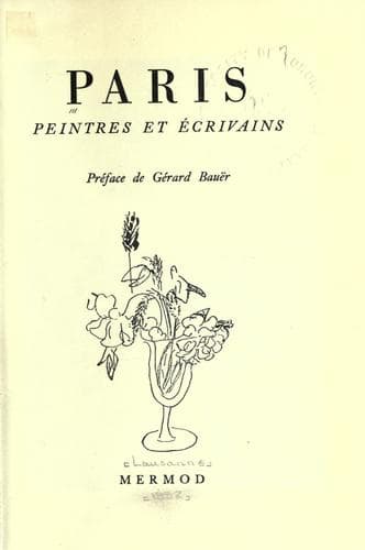 Tapa de Paris, peintres et écrivains