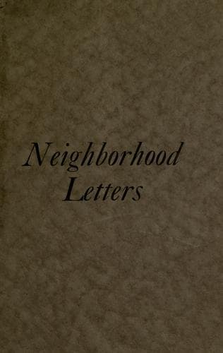 Tapa de Neighborhood letters.