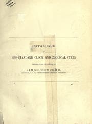 Tapa de Catalogue of 1098 standard clock and zodiacal stars