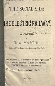 Tapa de The social side of the electric railway