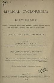 Tapa de A Biblical cyclopeadia