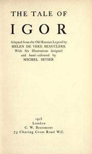Tapa de The tale of Igor