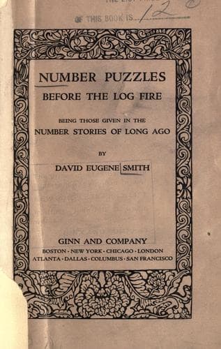 Tapa de Number puzzles before the log fire
