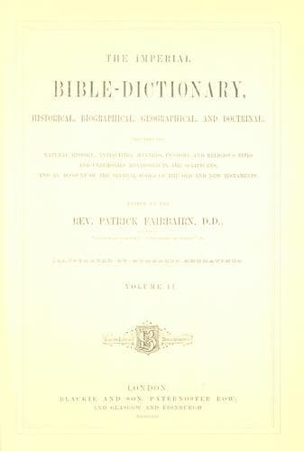 Tapa de The imperial Bible-dictionary