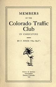 Tapa de Members of the Colorado Traffic Club in caricature