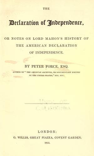 Tapa de The Declaration of independence
